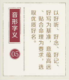 唐山起名流程五